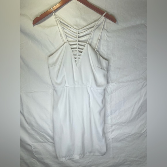 NAKED ZEBRA white cutout mini dress - Picture 9 of 16